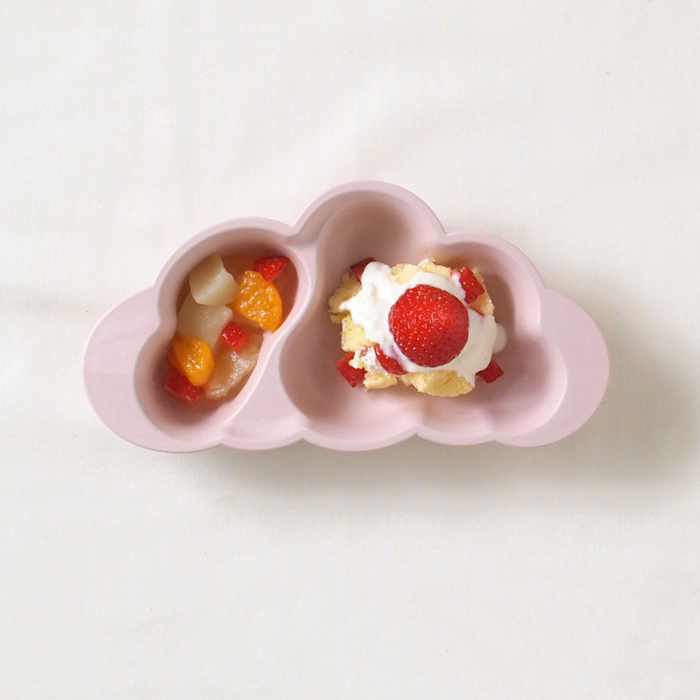 mamamanma(マママンマ)　プレートセット モワ ピンク/ 離乳食 食器　ベビーサイズ