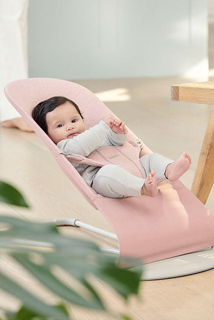 バウンサーBliss 3Dジャージー ライトピンク/ ベビービョルン