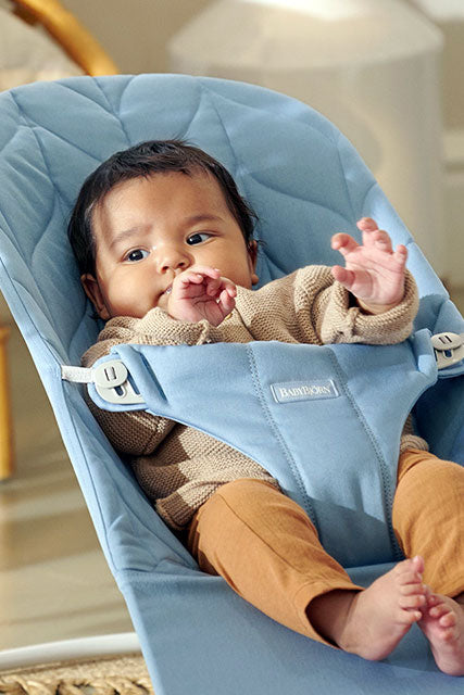 バウンサーBliss ウーブン ブルーペタル / ベビービョルン