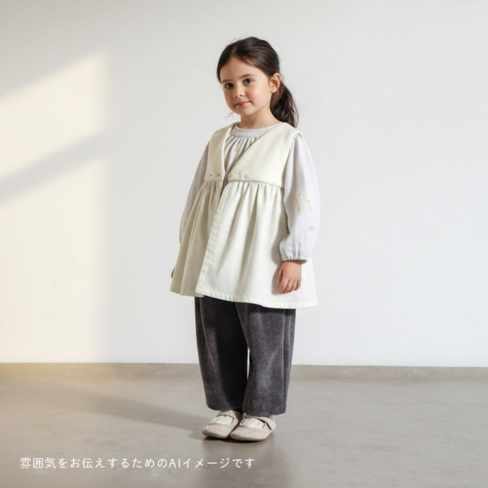 ボアエプロン エクリュ 70-90 ・80-100cm