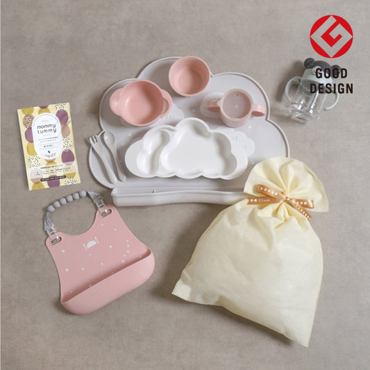 1万5千円ぴったり　出産祝いギフトセット(お食事グッズ)　ピンク