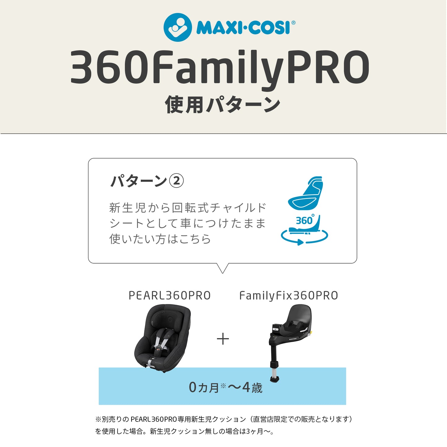 マキシコシ　FAMILYFIX 360 PRO　車載ベースメント 単品