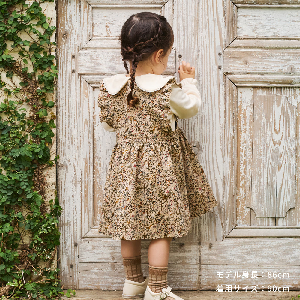 forestコーデュロイジャンパースカート ネイビー 80・90・100・110cm