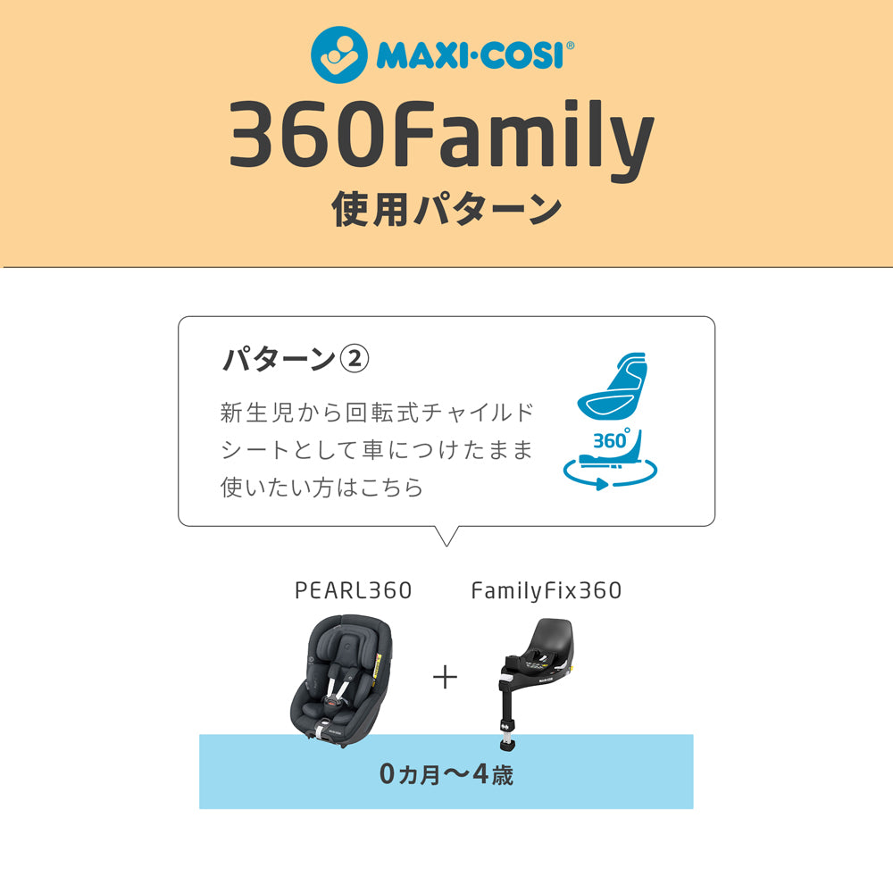 マキシコシ　FAMILY FIX360　車載ベースメント 単品