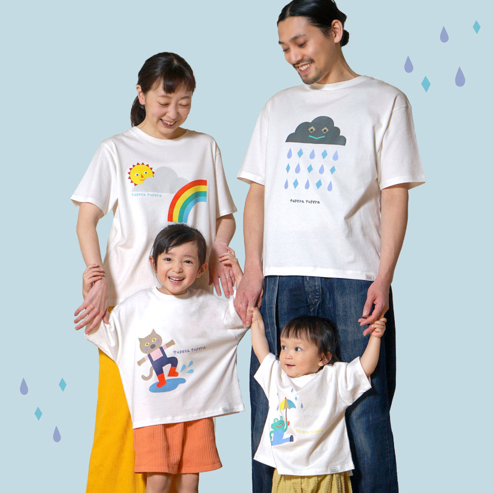 【予約】tupera tupera 親子Tシャツ(大人) オフホワイト Lサイズ / 大人服