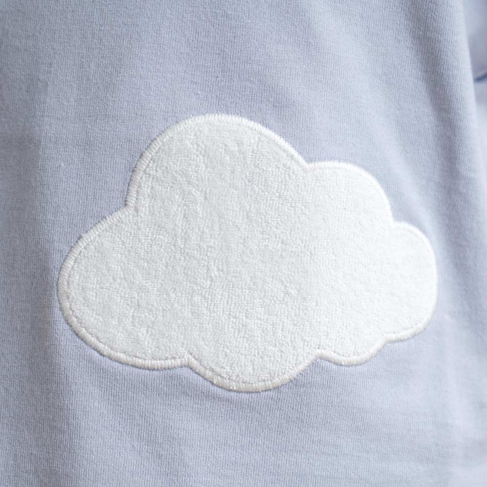 オーガニックコットン cloudTシャツ ブルー 90cm