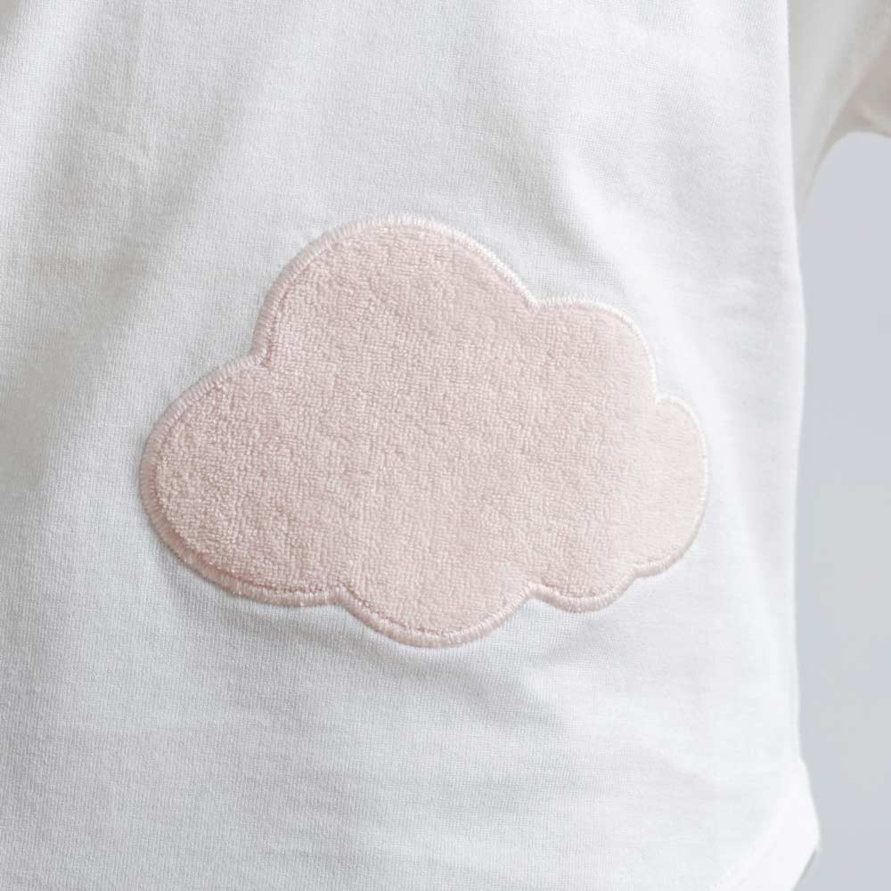 オーガニックコットン cloudTシャツ ホワイト　90cm