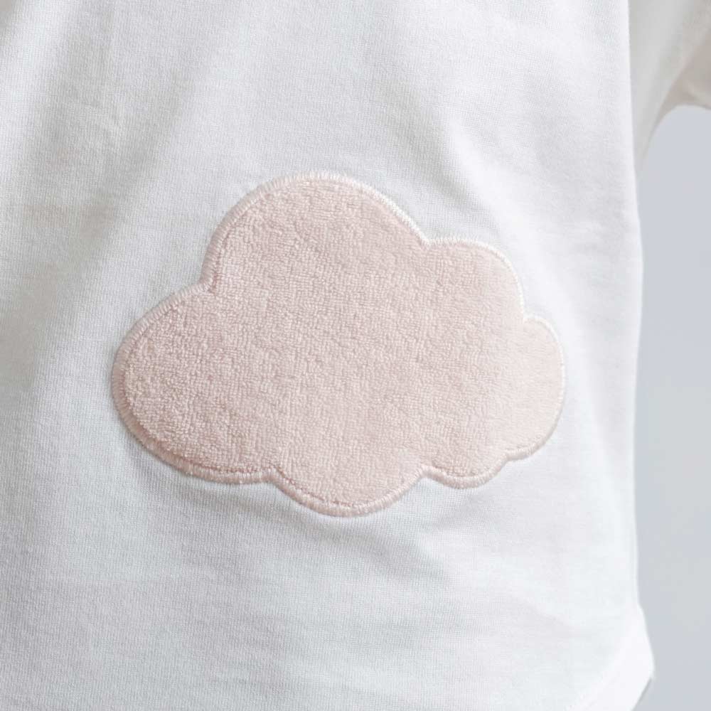 オーガニックコットン cloudTシャツ ホワイト 　110cm