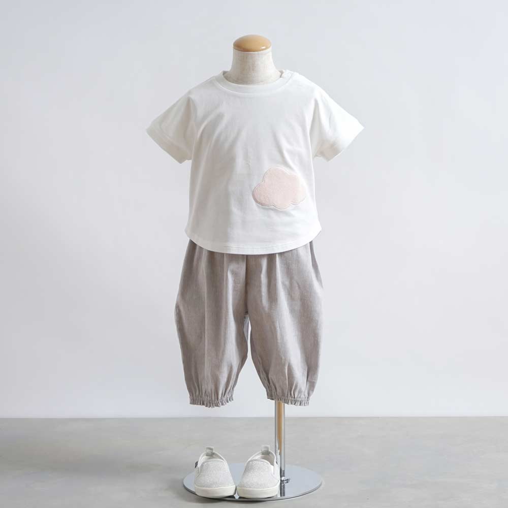 オーガニックコットン cloudTシャツ ホワイト　90cm