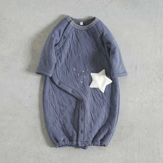 starキルト2wayドレス(2wayオール)　ブルー　50-70cm