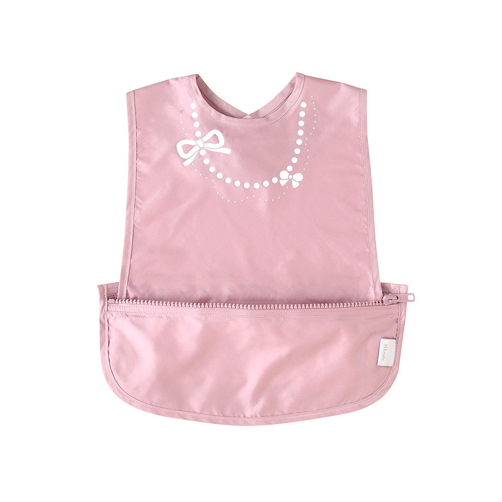 帆布BAGギフト　お食事セット(袖なしポーチロン)　ピンク  / 出産祝い / 名入れ刺繍可