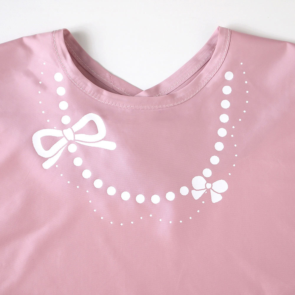 【予約】帆布BAGギフト　お食事セット(袖なしポーチロン)　ピンク  / 出産祝い / 名入れ刺繍可
