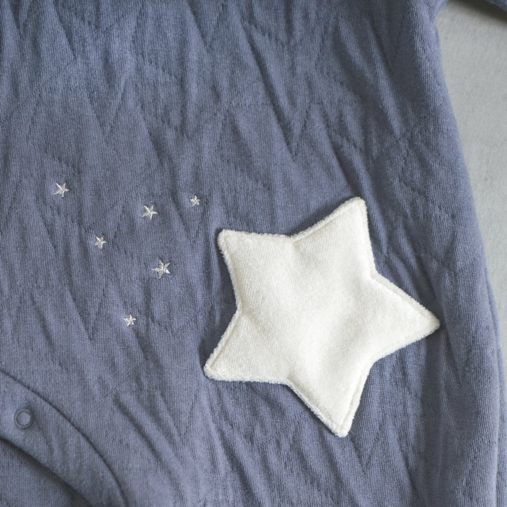 starキルト2wayドレス(2wayオール) ブルー 50-70cm – 10mois 公式