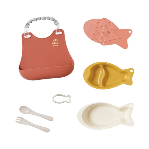 おさかなプレート テラコッタ