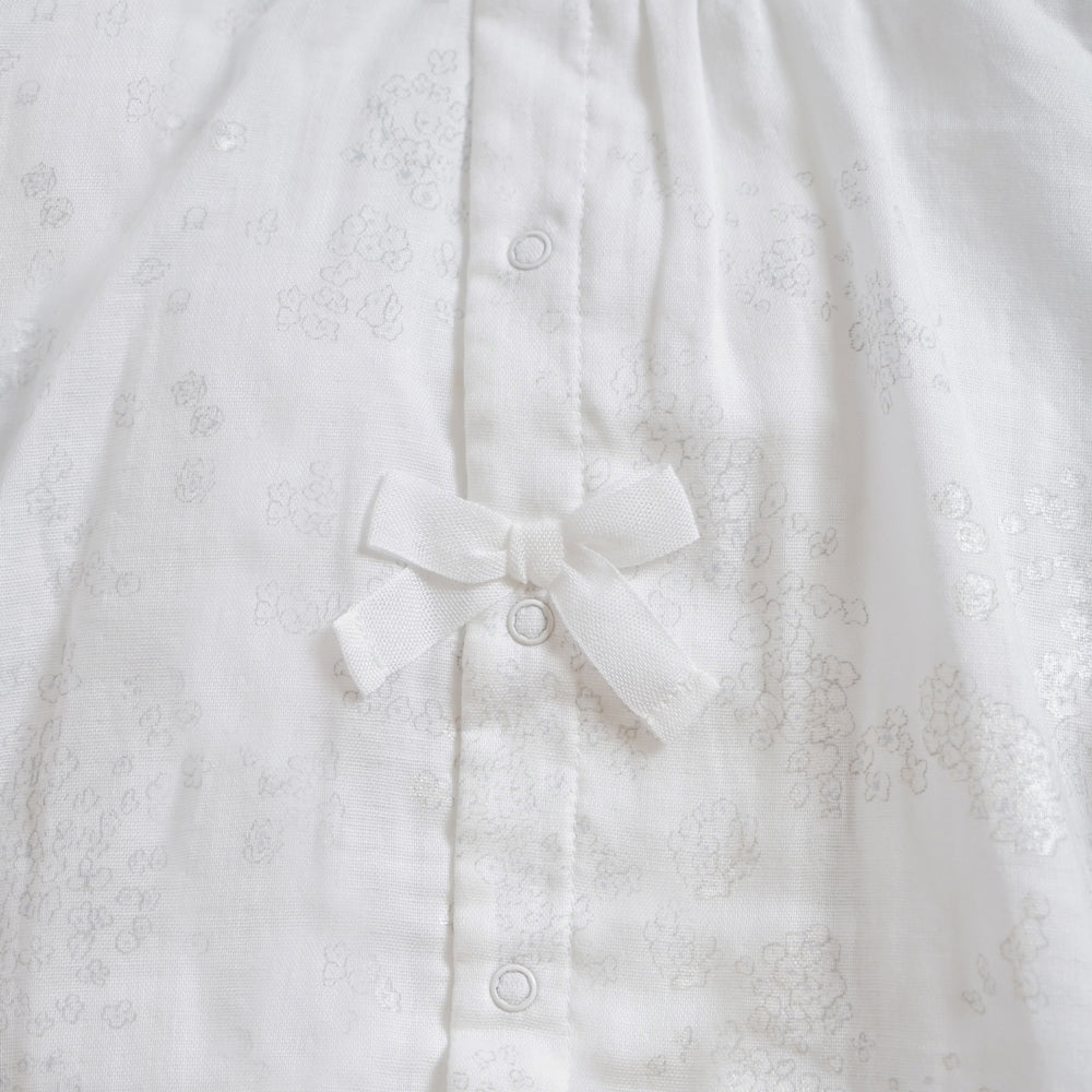 あわせえり2wayドレス(2wayオール) ボンネット付き　ホワイト　50-70cm