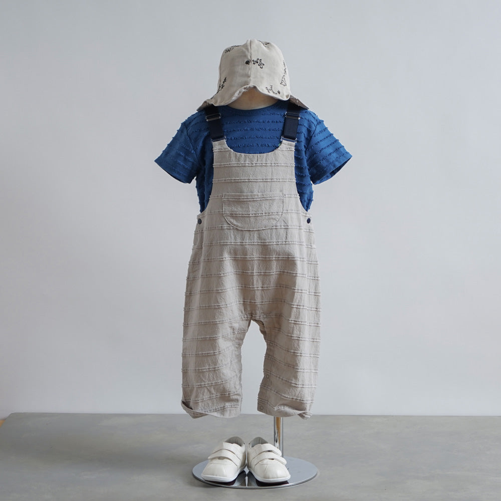 ゴムサロペット グレー 70-80cm