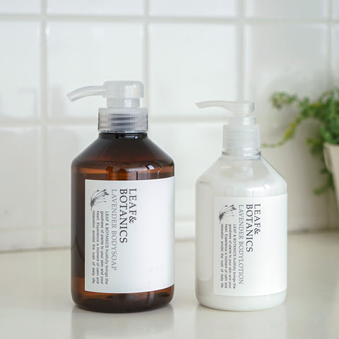 LEAF&BOTANICS ギフトセット(ボディソープ&ローション:ラベンダー)