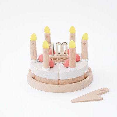 make a wish（木のケーキ）スノーマンピック付き / おもちゃ